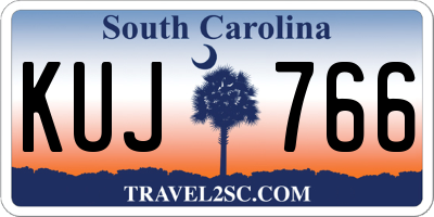 SC license plate KUJ766