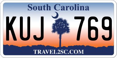 SC license plate KUJ769