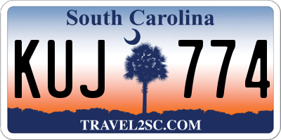 SC license plate KUJ774