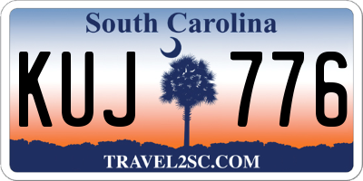 SC license plate KUJ776
