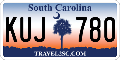 SC license plate KUJ780