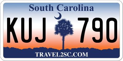 SC license plate KUJ790