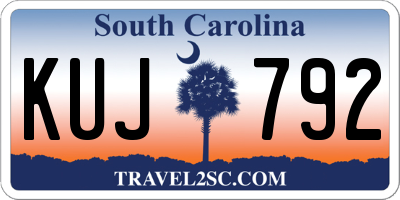 SC license plate KUJ792