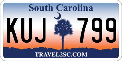 SC license plate KUJ799