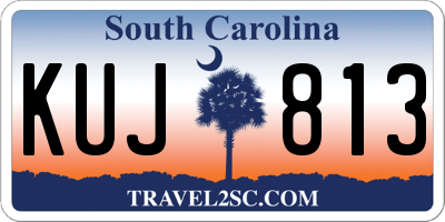 SC license plate KUJ813