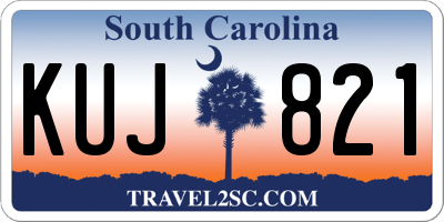 SC license plate KUJ821