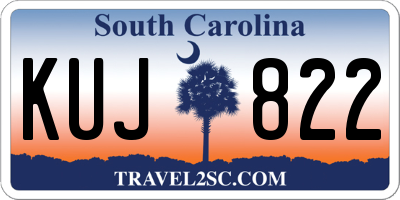 SC license plate KUJ822