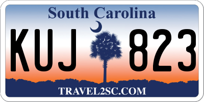 SC license plate KUJ823