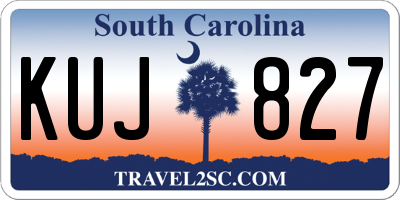 SC license plate KUJ827