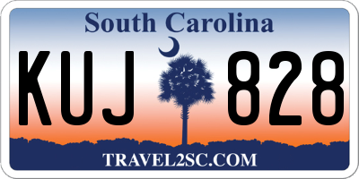 SC license plate KUJ828