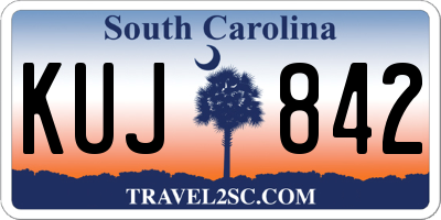 SC license plate KUJ842