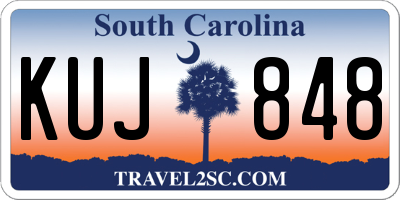 SC license plate KUJ848