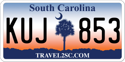 SC license plate KUJ853
