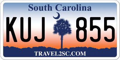 SC license plate KUJ855