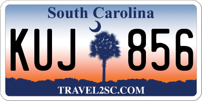 SC license plate KUJ856