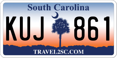 SC license plate KUJ861
