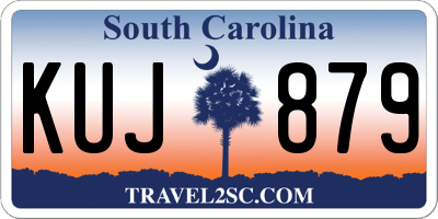 SC license plate KUJ879