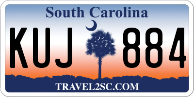 SC license plate KUJ884