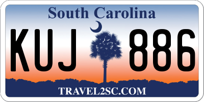 SC license plate KUJ886