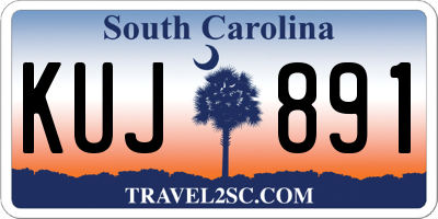 SC license plate KUJ891