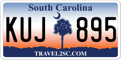 SC license plate KUJ895