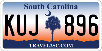 SC license plate KUJ896