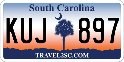 SC license plate KUJ897