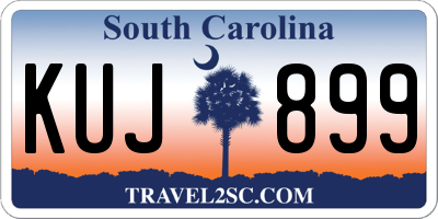 SC license plate KUJ899