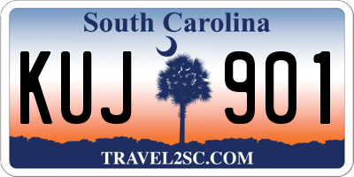 SC license plate KUJ901