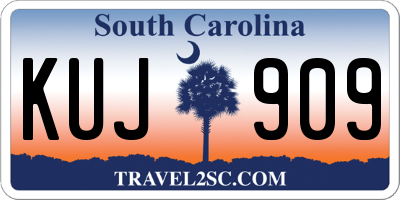 SC license plate KUJ909