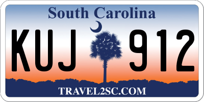 SC license plate KUJ912
