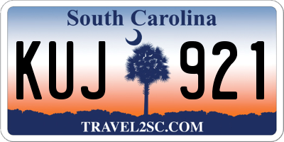 SC license plate KUJ921