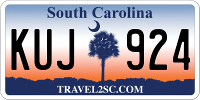 SC license plate KUJ924
