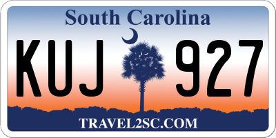 SC license plate KUJ927