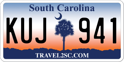 SC license plate KUJ941