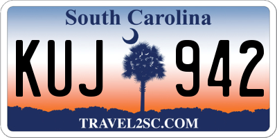 SC license plate KUJ942