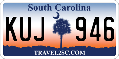SC license plate KUJ946