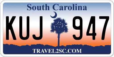 SC license plate KUJ947