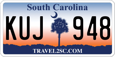 SC license plate KUJ948