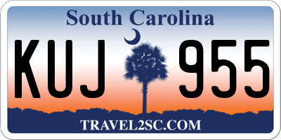 SC license plate KUJ955