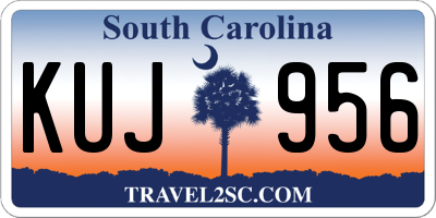 SC license plate KUJ956