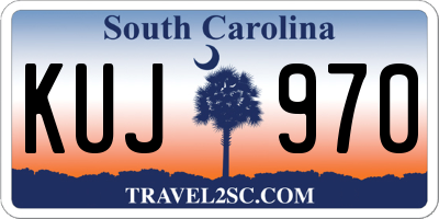 SC license plate KUJ970