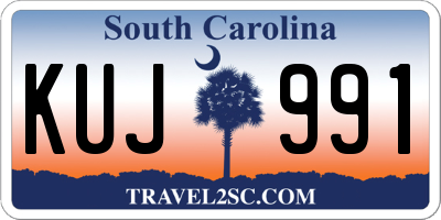 SC license plate KUJ991