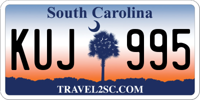SC license plate KUJ995