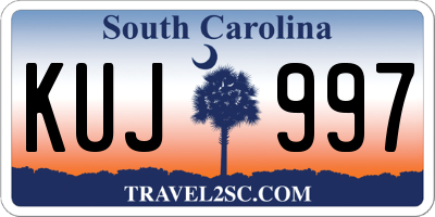 SC license plate KUJ997