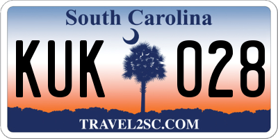SC license plate KUK028
