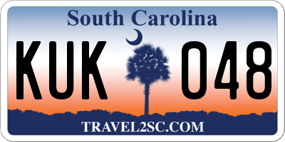 SC license plate KUK048