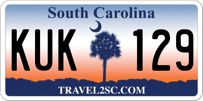 SC license plate KUK129