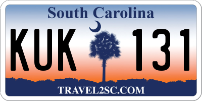SC license plate KUK131