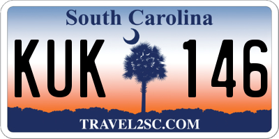 SC license plate KUK146